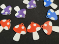 Mushroom Earrings - Simple, layered