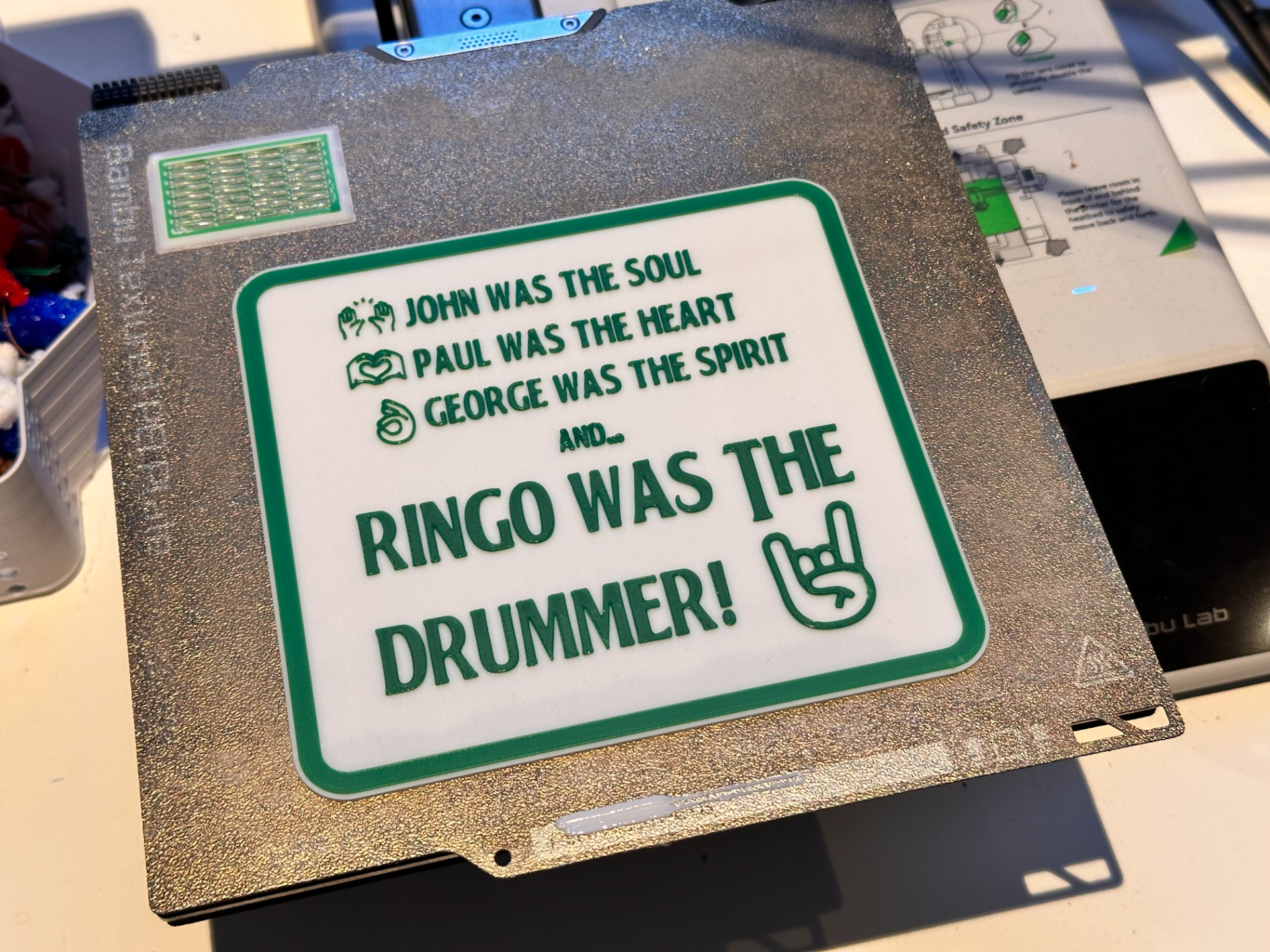 Sign - Ringo was the drummer!