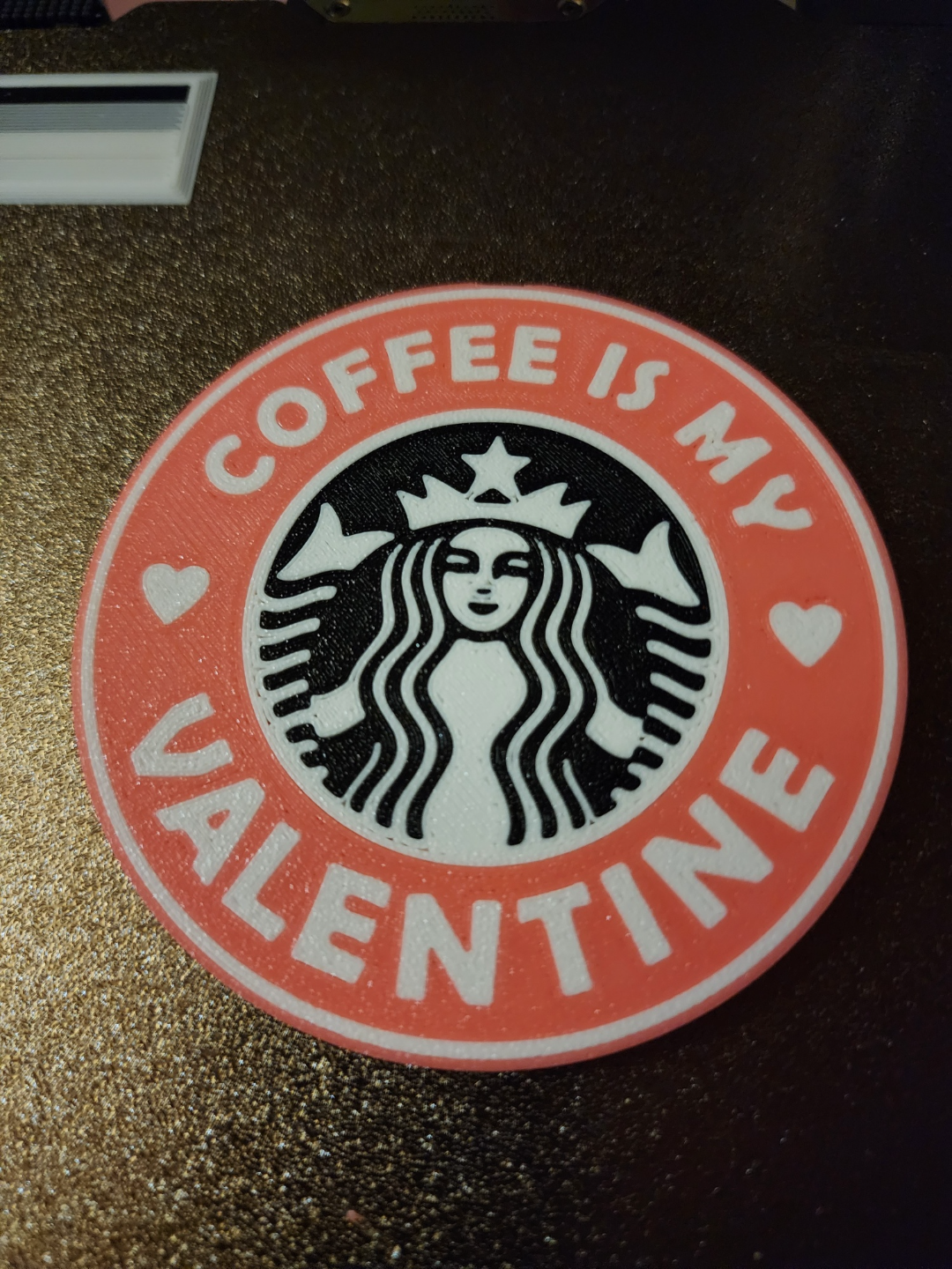 Coffee Valentine Starbucks Coaster