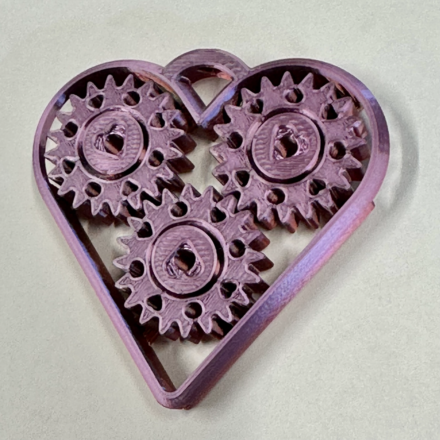Heart Spin Fidget - Easy print in place!