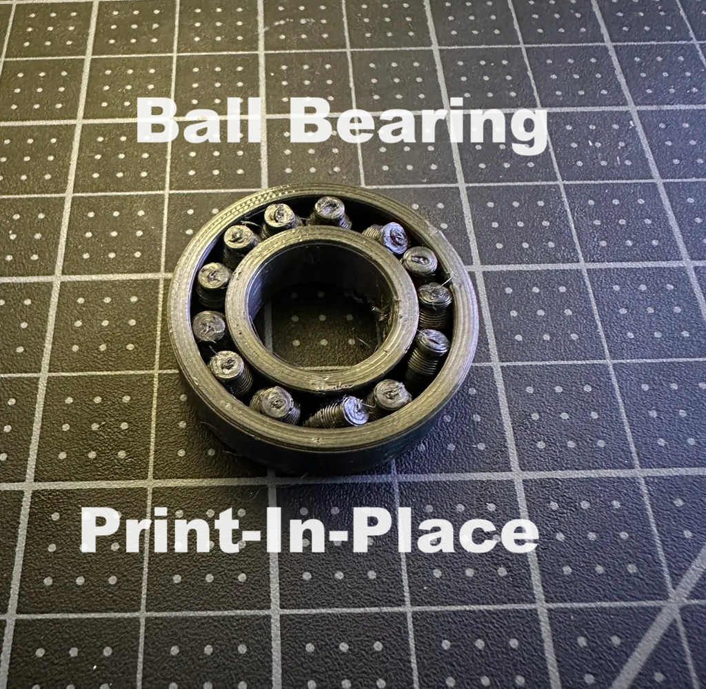 ball bearing snap of support (print in place)