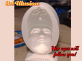 Nefertiti 3d mask illusion