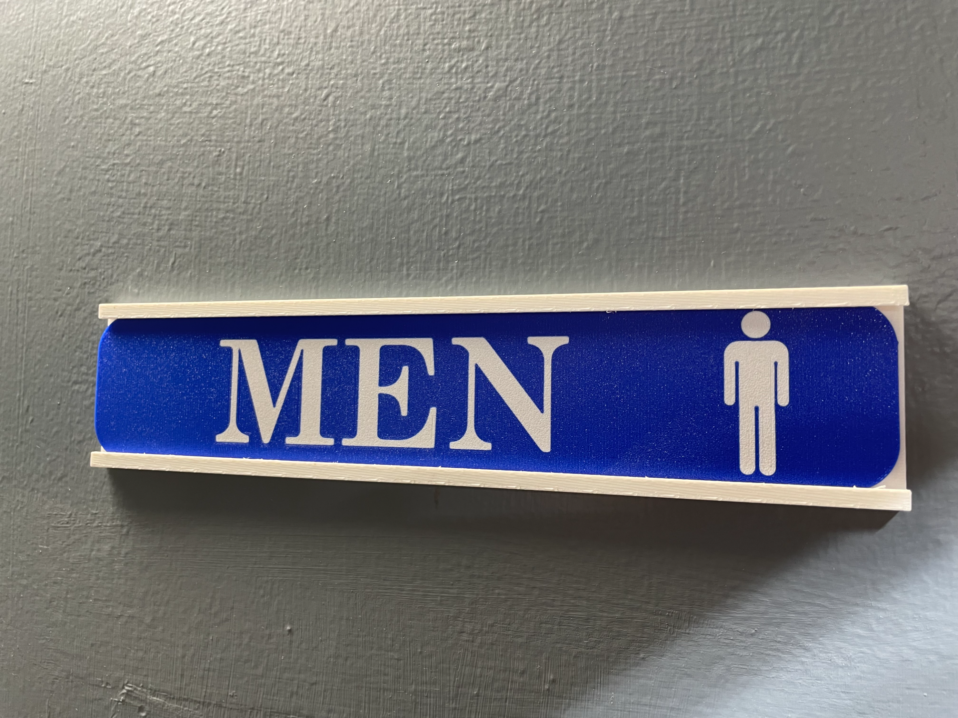 Men and Ladies Restroom Signs with Holder