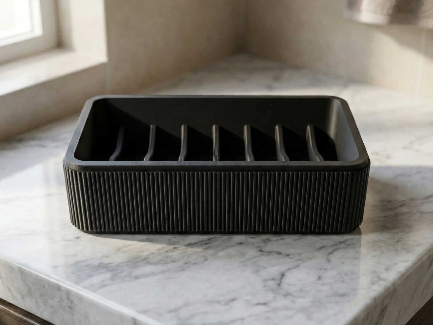 WaveFlow Soap Dish Organizer