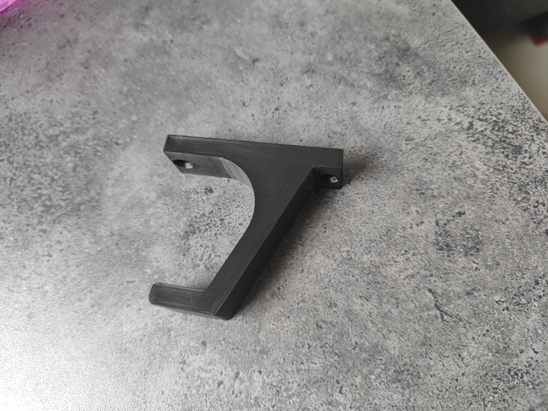 Bike helmet wall hook