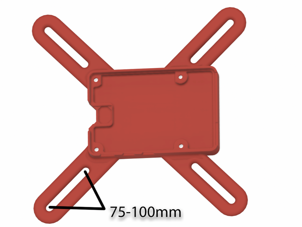 Raspberry Pi 5 VESA 75mm to 100mm