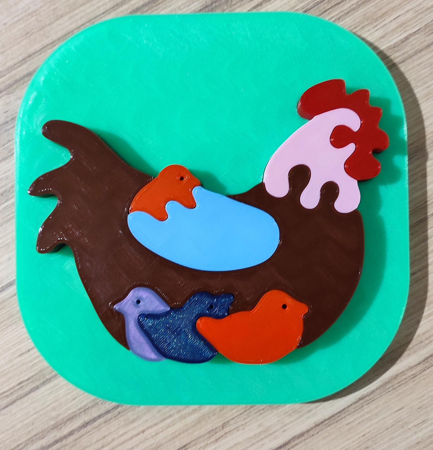 Chicken puzzle for kids