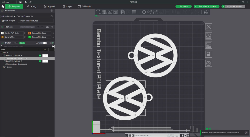 Logo VW 3D Prêt-à-Imprimer