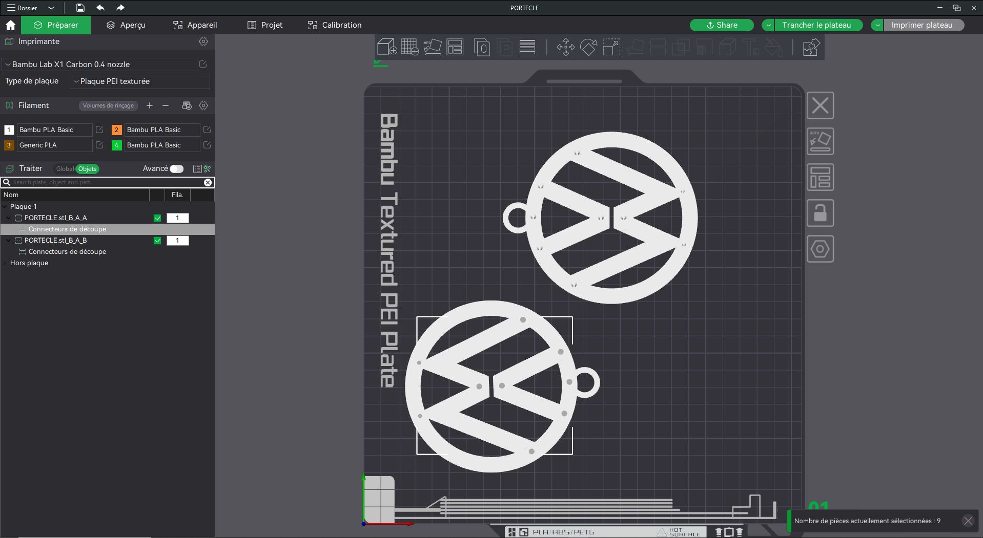 Logo VW 3D Prêt-à-Imprimer