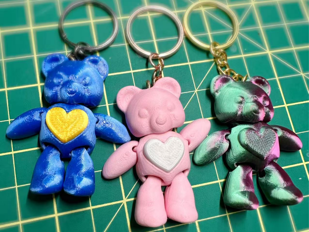 Heart Bear Keychain Magnetic
