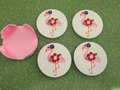 Flamingo coaster and holder