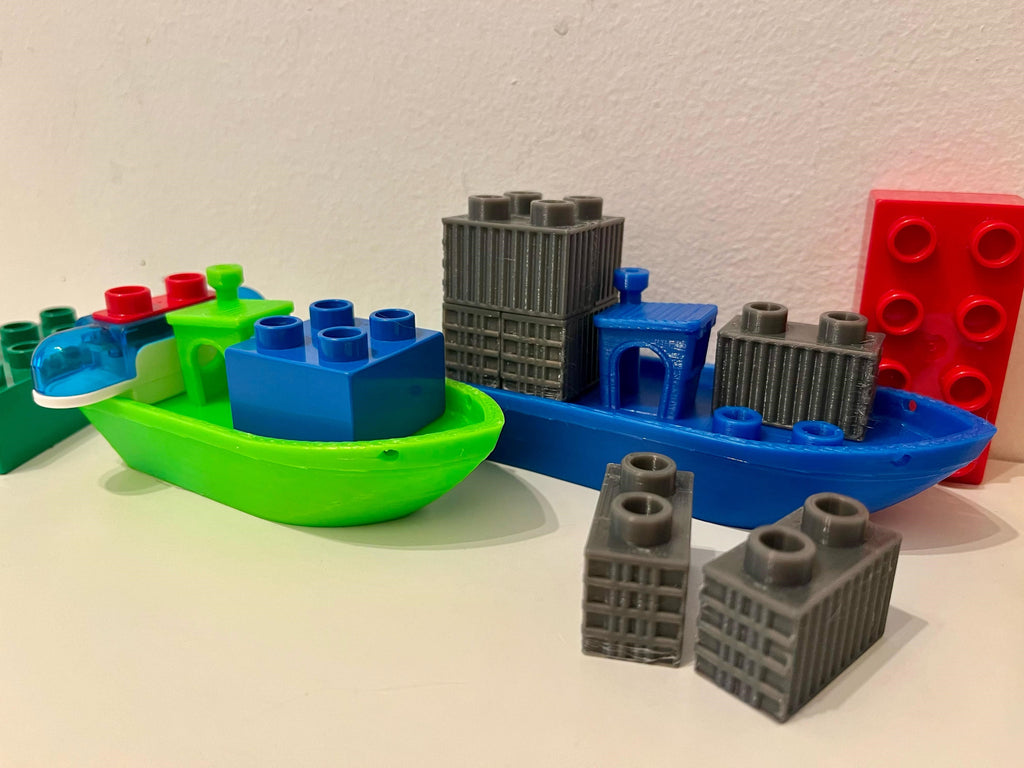 Duplo Benchy (stable floating & no supports!)