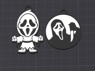 scream set keychains/ charms (free commercial)