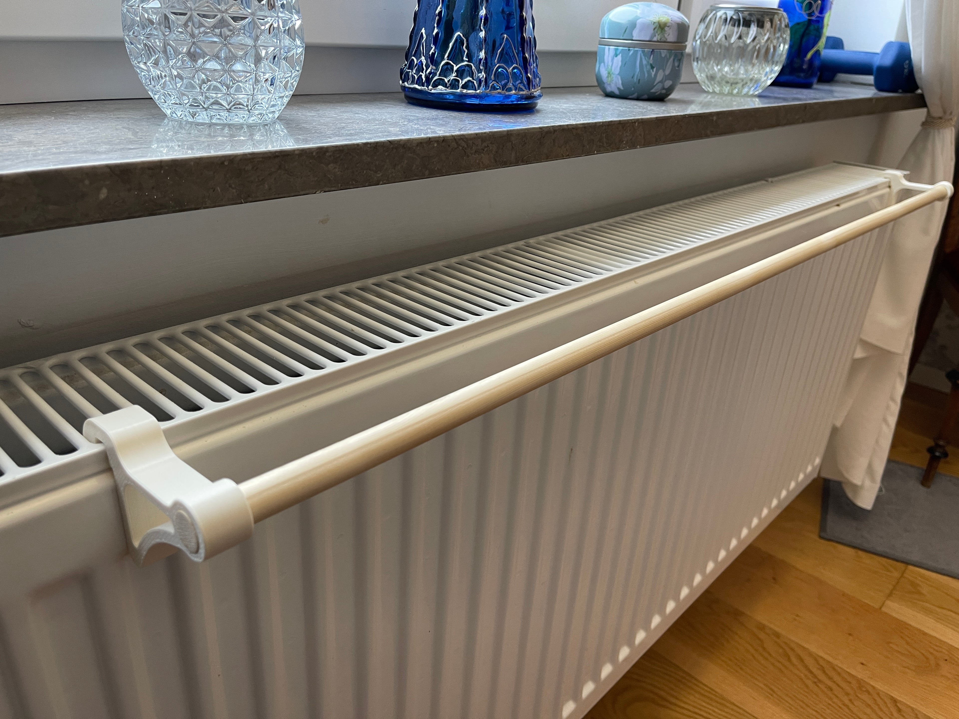 Radiator hooks for towel rail - 2
