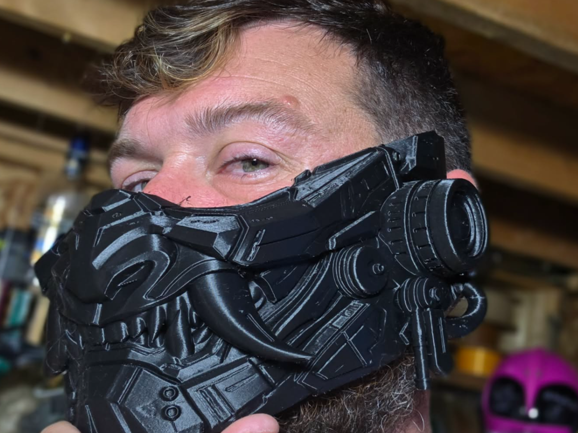 Cyber Punk Oni Mask for lols