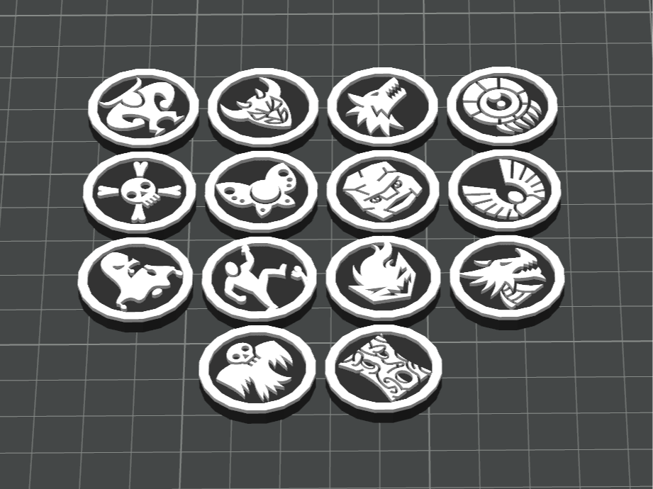 Dungeons and Dragons Monster Types Tokens