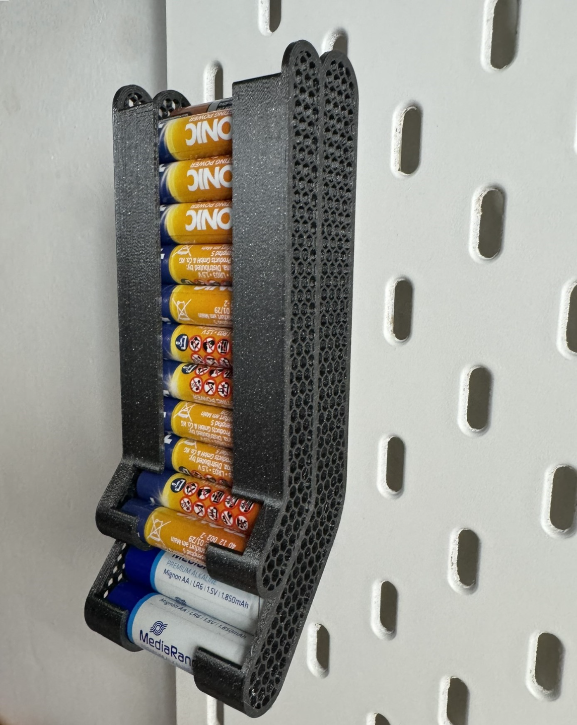 AA + AAA Battery Holder/Dispenser for IKEA Skadis
