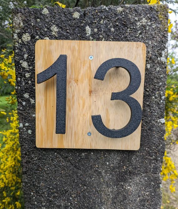 Contemporary Stand-off House Numbers - 6 INCH