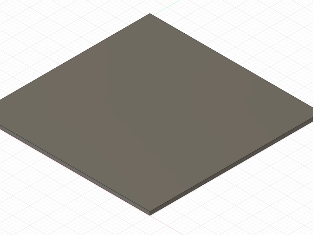 Simple plate for testing printer settings