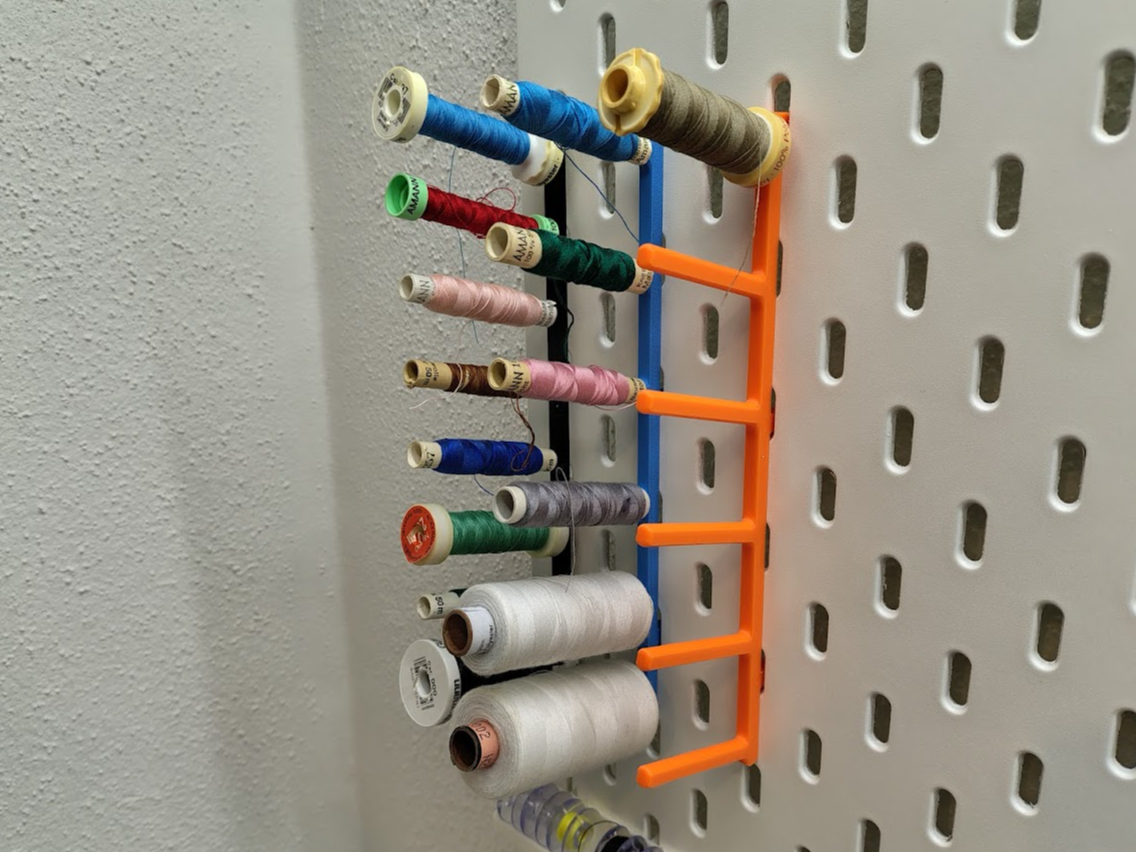 Ikea Skadis Spool Holder
