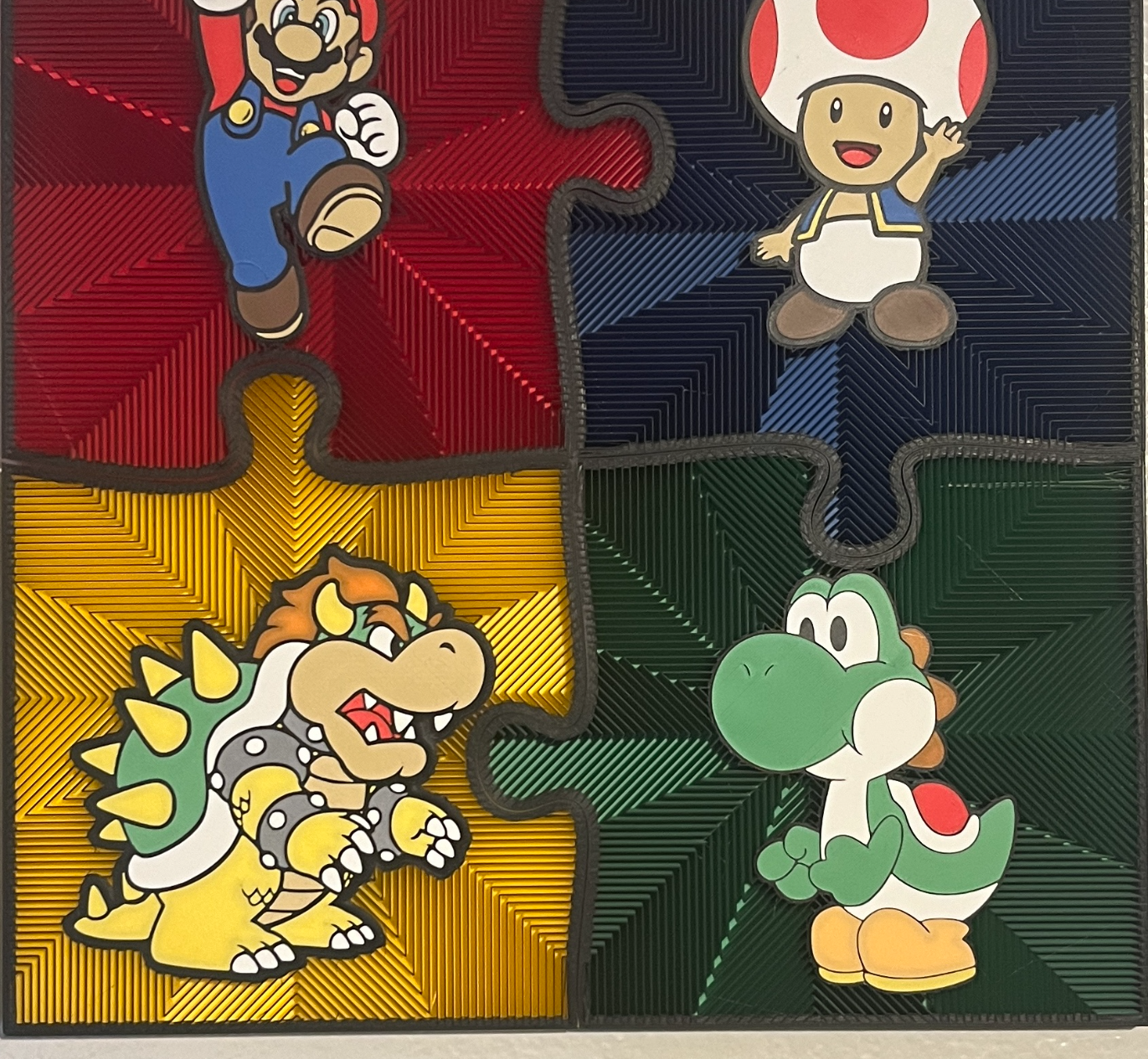 Toad Puzzle Piece Wall Art