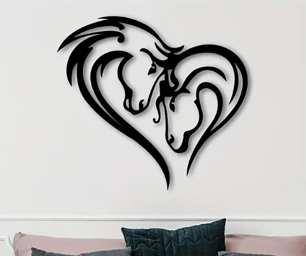 Horses forming a heart