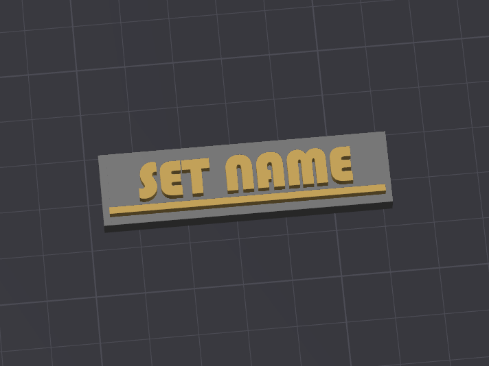 Kingelschild mit 3D Familienname