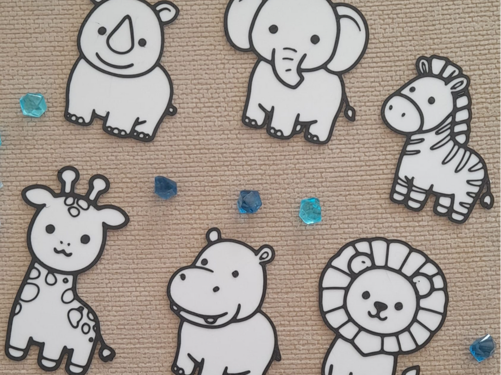 Kit Pintura Infantil. A Savana. Fácil impressão