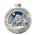 Christmas Yeti Bauble/Ornament