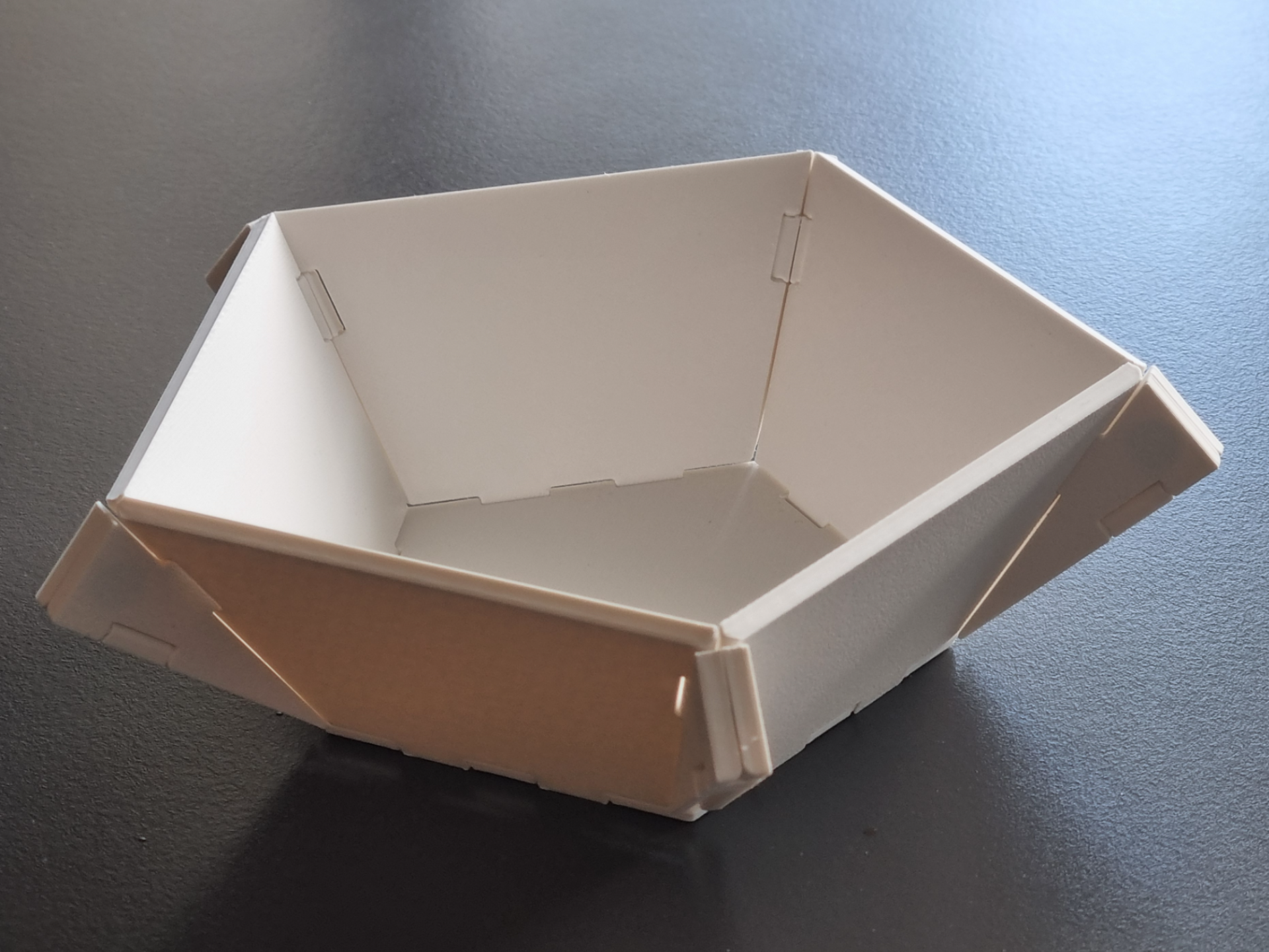 foldable magnetic pentagonal bowl