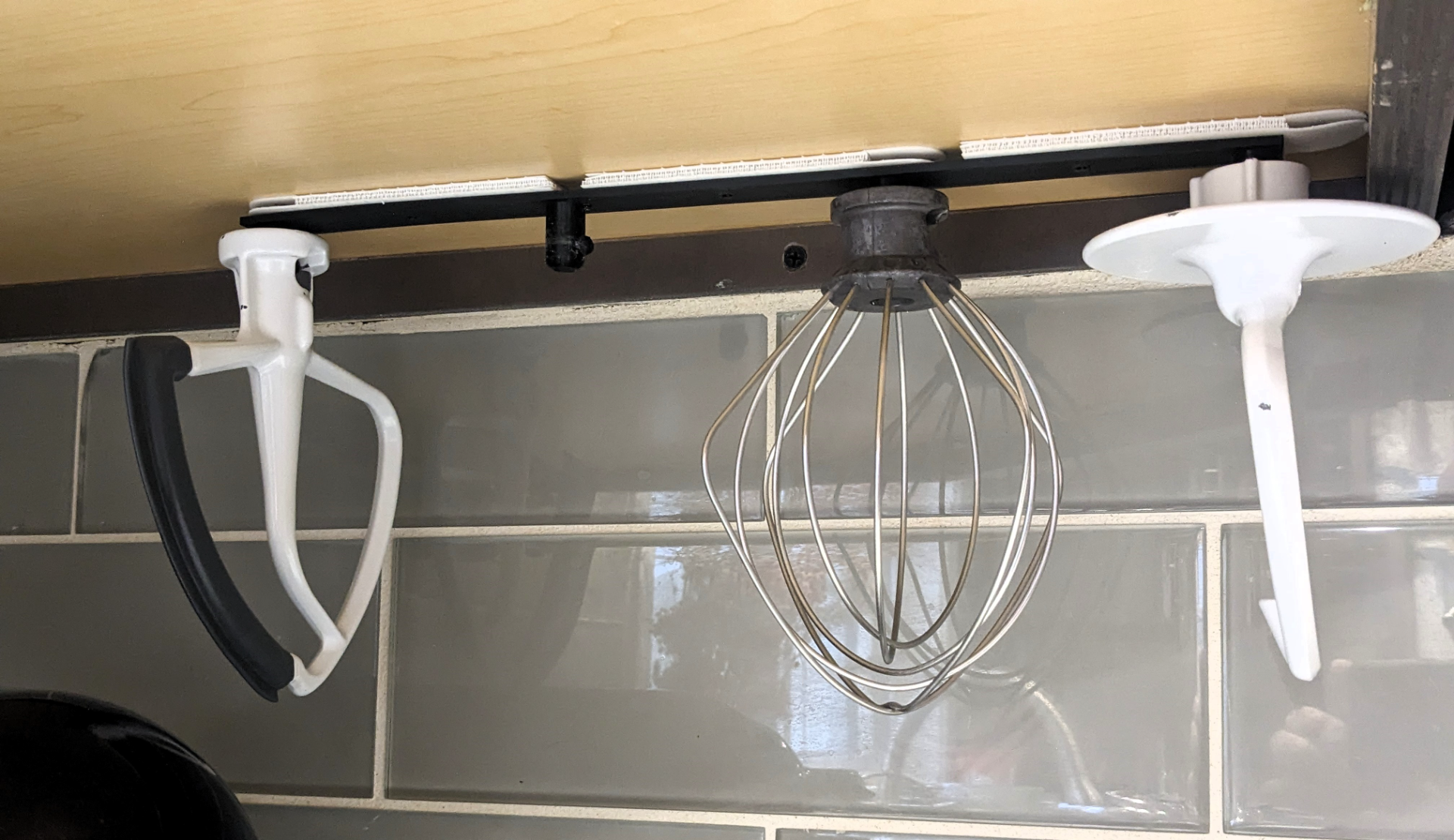 Kitchenaid attachment hanger