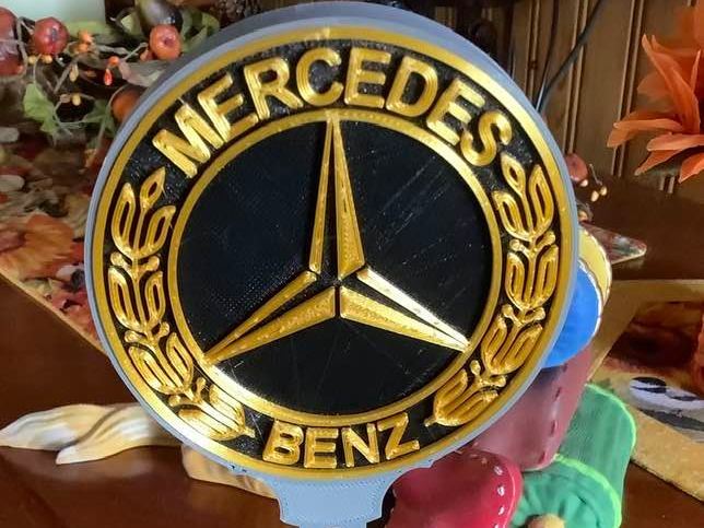 Mercedes Benz Logo sign