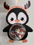 Christmas Ornaments Candy Holder - Penguin Wearing Deer Hat