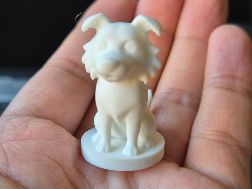 Dog sitting mini round base