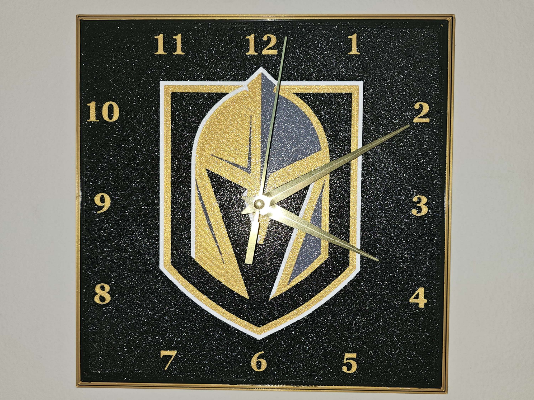 Vegas Golden Knights Clock Face