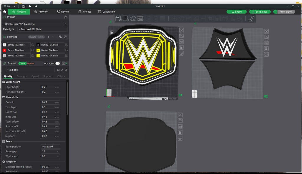 WWE Title Belt LED Lamp
