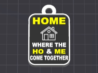 home fun keychain / charm (free commercial)