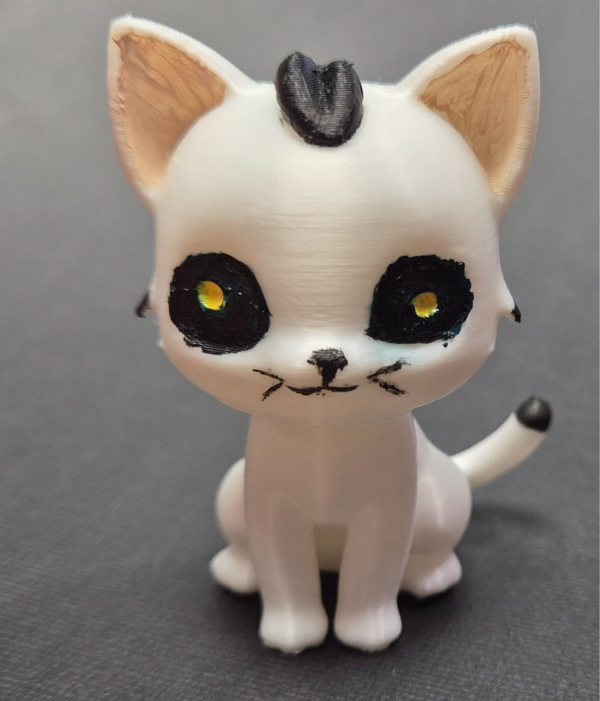 Cute cat (one color print)