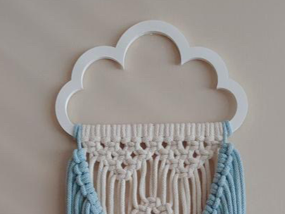 macrame cloud frame