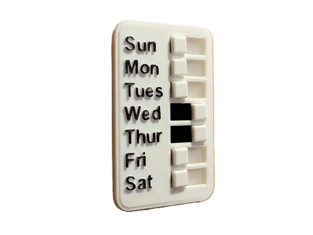 Daily Slider - chores - meds - laundry etc