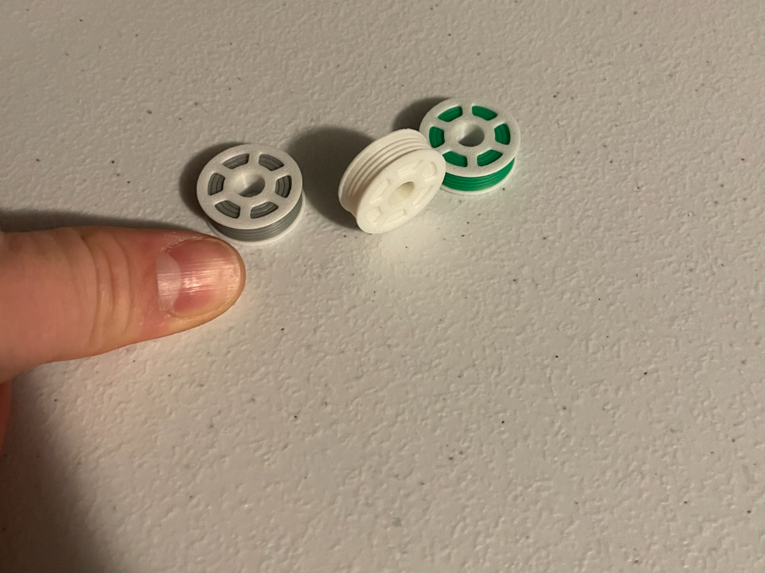 mini filament spool for small printer models