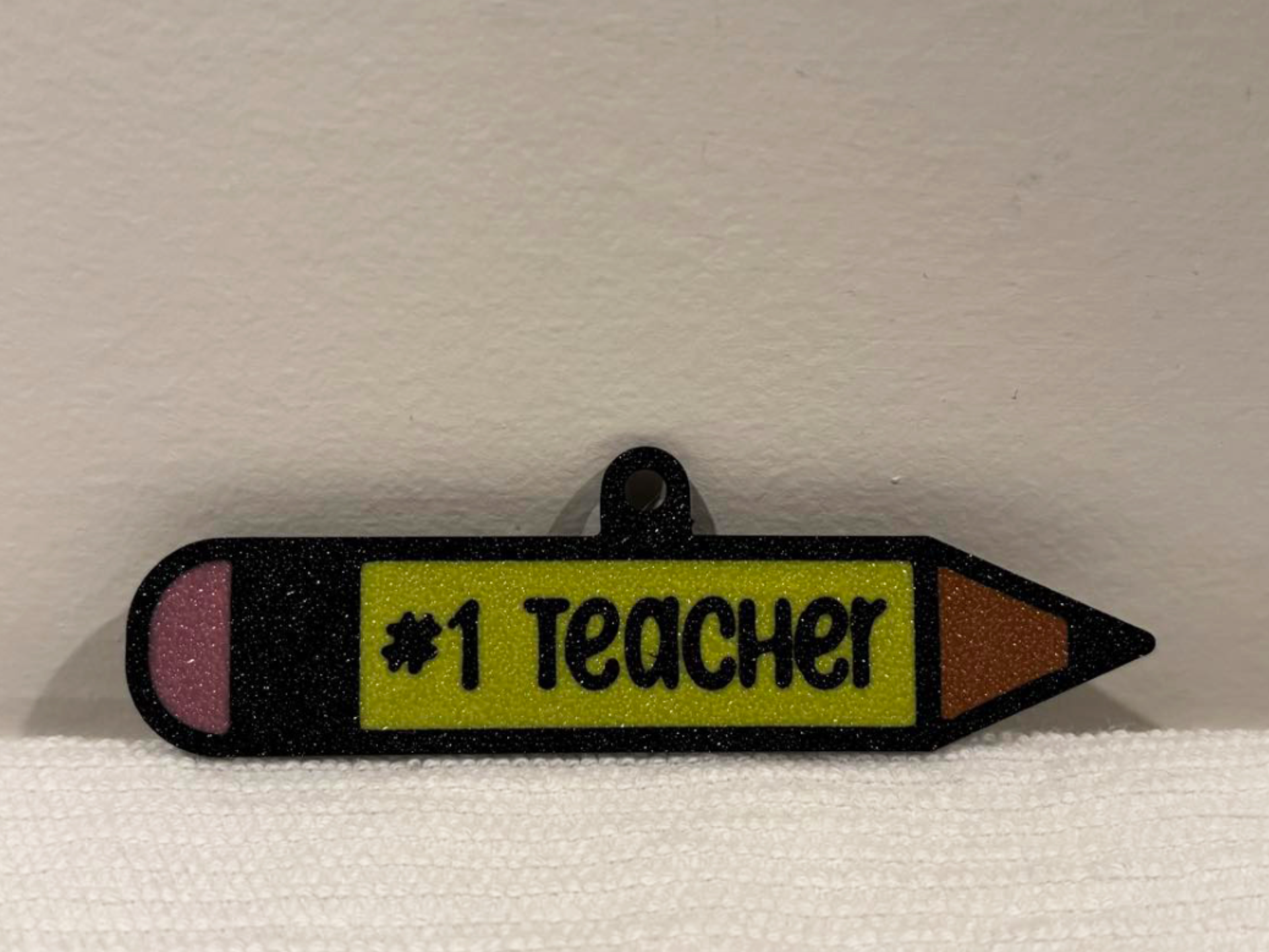 Number 1 Teacher Christmas Tree ornament