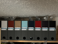 Filament box with slot for color samples