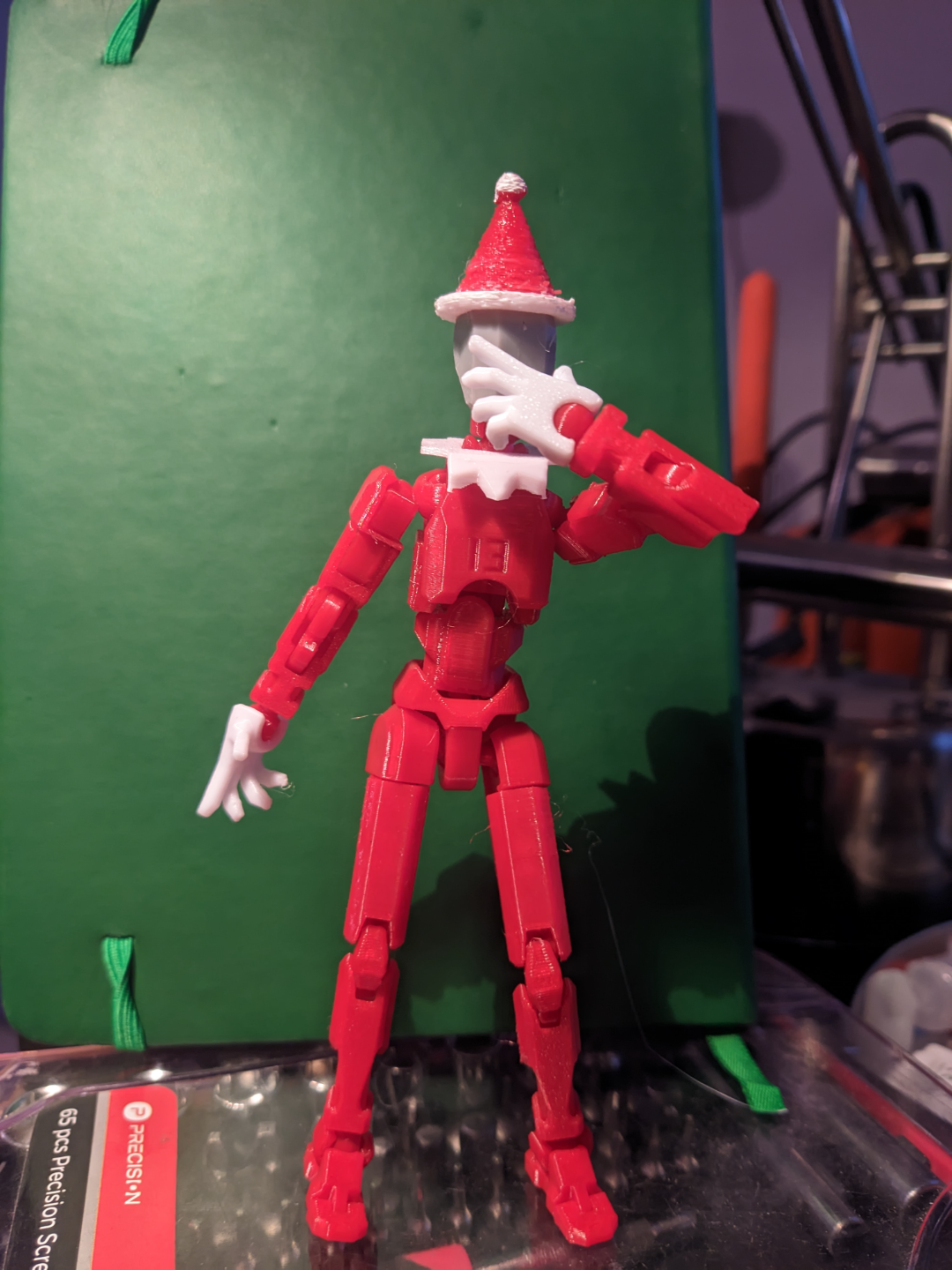 Lucky 13 Dummy Elf on a Shelf white Bib