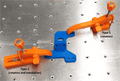 Printed quick clamp for M3 threaded board