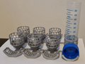 50mL tube 2x4 rack with cap holders