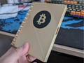 Booklet for metal crypto wallet storage