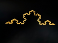 Von Koch fractal curve