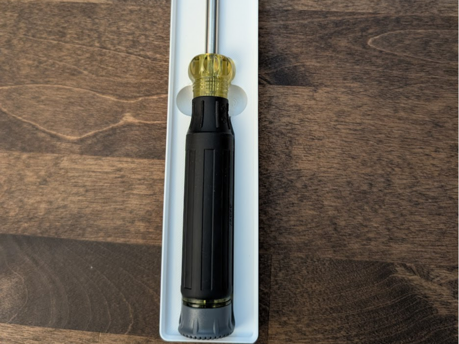 Gridfinity bin for Klein Precision Screwdriver Set