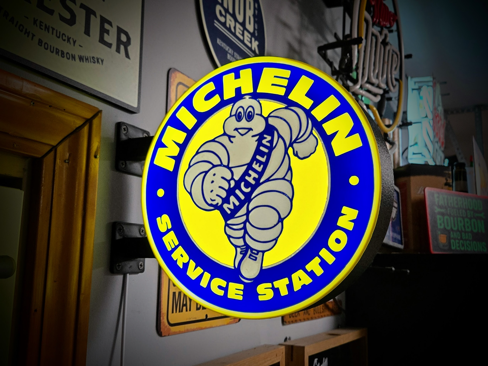 MICHELIN SERVICE - 2-Sided Gas Station Lightbox